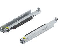Blum Movento Tip On Blum Coulisse à sortie totale 450 NL, tiroir pouvant supporter jusqu'à 70 kg, guidage inférieur 766H4500T