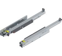 Blum Movento Tip On Blum Coulisse à sortie totale 500 NL, tiroir pouvant supporter jusqu'à 40 kg, guidage inférieur 760H5000T
