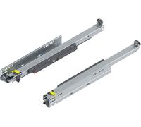 Blum Movento Tip On Blum Coulisse à sortie totale 520 NL, tiroir pouvant supporter jusqu'à 40 kg, guidage inférieur 760H5200T