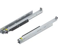 Blum Movento Tip On Blum Coulisse à sortie totale 550 NL, tiroir pouvant supporter jusqu'à 70 kg, guidage inférieur 766H5500T