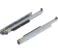 Blum Movento Tip On Blum Coulisse à sortie totale 580 NL, tiroir pouvant supporter jusqu'à 70 kg, guidage inférieur 766H5800T