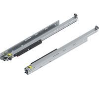 Blum Movento Tip On Blum Coulisse à sortie totale 700 NL, tiroir pouvant supporter jusqu'à 60 kg, guidage inférieur 766H7000T