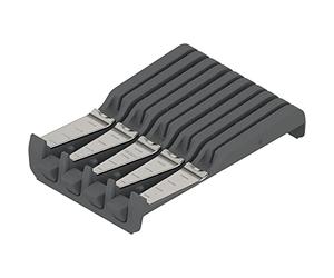 Blum Orga Support de Line Couteau Largeur 177, 5 mm, profondeur 260 mm, KS staubgrau/Acier inoxydable, 1 pièce, 6484600