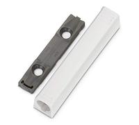 Blum® Plaque d'adaptation 956A1201 version longue droite blanc soie Adaptateur