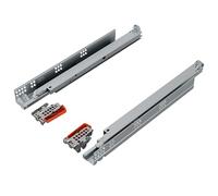 blum sortie totale Tandem 450 mm I coulisse à profil sous le tiroir invisible I sortie de tiroir Soft-close avec amortissement blumotion I sortie pour meuble de cuisine I système coulisses 1 paire