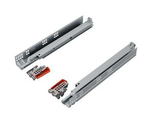 blum TANDEM coulisse tiroir 400mm sortie totale | sous-montée Softclose | Coulisses invisibles sous le tiroir | Blumotion Soft-Close | vraie sortie totale jusqu'à 30kg | montage en fond, zingué