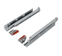 blum TANDEM coulisse tiroir 450mm sortie totale | sous-montée Softclose | Coulisses invisibles sous le tiroir | Blumotion Soft-Close | vraie sortie totale jusqu'à 30kg | montage en fond, zingué