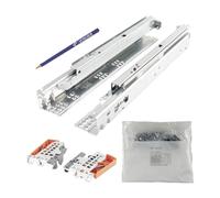 Blum Tandem Kit de glissières de tiroir 550 mm Blumotion avec raccord Blum pratique, capacité de charge maximale 30 kg - 1 paire de glissières de tiroir avec raccord