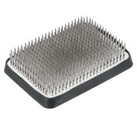 Blumenkikker, laiton, 5,8 x 8,3 x 2,1 cm, argenté