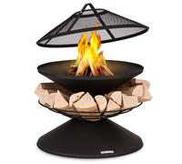 Blumfeldt Aguilera 65cm Faible Brasero avec grille Noir