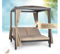 Blumfeldt Bain de Soleil Double, Transat Jardin Exterieur 2 Personnes, Chaise Longue de Jardin en Polyester, Imperméable, Chaise Longue avec Dossier Réglable, Séchage Rapide, Bains de Soleil Design
