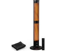 Blumfeldt BlazeTower radiateur infrarouge - 3000 W, chaleur réglable, IP45, protection anti basculement, télécommande & minuterie 24H - idéal pour terrasse & jardin