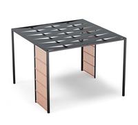 Blumfeldt Blumfeldt Shade Cove Vert Pergola en toile 3x3 m Pare-vue thermolaqué résistant aux intempéries Noir