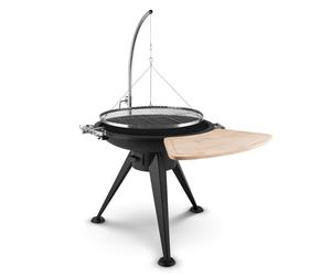 Blumfeldt Caruso 124cm Debout Brasero avec grille Noir