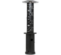 Blumfeldt Chauffage de terrasse, chauffage radiant au gaz pour terrasse, jardin et balcon, chauffage de terrasse avec allumage électrique, vue sur la flamme à 360°, chauffage radiant au gaz avec roule