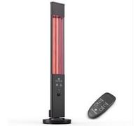 Blumfeldt Heat Guru 3000W Chauffage Infrarouge sur Pied Noir