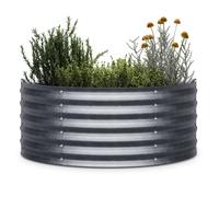 Blumfeldt Curvbox 105x60x43 cm Carré potager Argent