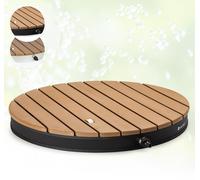 Blumfeldt douche de jardin mobile, douche extérieure pour le jardin, douche de sol avec une hauteur de fontaine de 4m, douche de jardin au sol avec aspect bois pour piscine & sauna, douche extérieure 