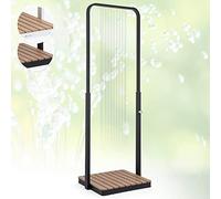blumfeldt Douche Exterieur Piscine, Douches de Jardin Portable, Douche Jardin Exterieur, Pomme de Réglable, Extérieur Aluminium, Rince Pied Piscine, Extérieure Résistant UV et Gel