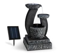 blumfeldt Fantaghiro - Fontaine de Jardin, Fonctionnement Solaire, Pompe de Circulation, Installation sur Pied, Intérieur ou en extérieur, 3 étages avec Cascades, Pierre