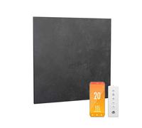 Blumfeldt radiateur infrarouge mural 350 W – IP44, WiFi & télécommande, thermostat intégré, détection de fenêtre ouverte, radiateur infrarouge de salle de bain, efficacité énergétique 99%, métal, 0-37
