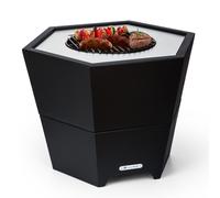 Blumfeldt Hekla 60cm Faible Brasero avec grille Noir