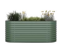 blumfeldt High Grow Jardinière Surélevée 1500L - Acier Galvumé Résistant à la Rouille & Gel, Montage Facile, Hauteur Ergonomique 80cm, pour Fleurs, Herbes & Légumes