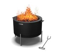 Blumfeldt Ignite Pure 53cm Faible Brasero avec grille Noir