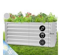 blumfeldt Jardiniere sur Pieds, Espace Potager sur Pied Jardinage Extérieur, Potager Surélevé en Hauteur, Sureleve Exterieur Jardin et Balcon, Bac Pied en Acier, 432L, 1,2 m