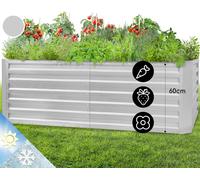 Blumfeldt Jardiniere sur Pieds, Espace Potager sur Pied Jardinage Extérieur, Potager Surélevé en Hauteur, Potager Sureleve Exterieur Jardin et Balcon, Bac Potager sur Pied en Acier, 970L, 1,8 m