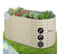blumfeldt Jardiniere sur Pieds, Espace Potager sur Pied Jardinage Extérieur, Potager Surélevé en Hauteur, Sureleve Exterieur Jardin et Balcon, Bac Pied en Acier, 804L, 1,6 m