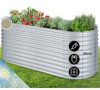 Blumfeldt Jardiniere sur Pieds, Espace Potager sur Pied Jardinage Extérieur, Potager Surélevé en Hauteur, Potager Sureleve Exterieur Jardin et Balcon, Bac Potager sur Pied en Acier, 1257L, 2 m