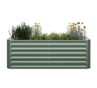 blumfeldt Jardinière Surélevée High Grow Straight, 1000L en Acier Galvumé Résistant à la Rouille & au Gel, Hauteur Ergonomique 60cm, Montage Facile - Idéale pour Fleurs, Herbes & Légumes