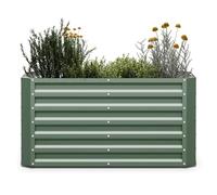 blumfeldt Jardinière Surélevée High Grow Straight, 575L en Acier Galvumé Résistant à la Rouille & Gel, Montage Facile, Hauteur Ergonomique 60cm pour Fleurs, Herbes & Légumes - Jardiniere Exterieur