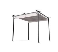 Blumfeldt Pergola Pantheon Robust 3x3 m acier thermolaqué toit en polyester résistant