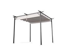 Blumfeldt Pergola Pantheon Robust 3x3 m acier thermolaqué toit en polyester résistant