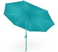 Blumfeldt Parasol de Jardin Exterieur et Balcon, Panneaux Solaires, Lumières LED, Protection UV, Etanche, Grand Parasol Deporte Réglables Hauteur et Angle, Parasols Exterieur Jardin, Avec ou Sans Pied