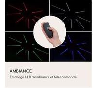Blumfeldt Parasol de Jardin Exterieur et Balcon, Panneaux Solaires, Lumières LED, Protection UV, Etanche, Grand Parasol Deporte Réglables Hauteur et Angle, Parasols Exterieur Jardin, Avec ou Sans Pied