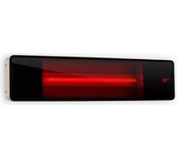 Blumfeldt Phantom Infrared Heater - interrupteur, technologie IR ComfortHeat, verre et aluminium de qualité Schott, télécommande, minuterie, 3 niveaux de puissance : 800, 1600 ou 2400 W, gris