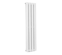 Blumfeldt Radiateur de salle de bain, design plat, économique, vertical, à tube, 380 W, avec thermostat, radiateur mural pour salle de bain et salon