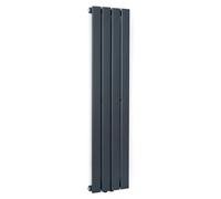 Blumfeldt Radiateur Eau Chaude Design, Radiateur Vertical Eau Chaude pour Chauffage Maison, Faible Conso d'Energie, Silencieux, Chauffage Mural 380W pour Salle de Bains, Seche Serviette Eau Chaude
