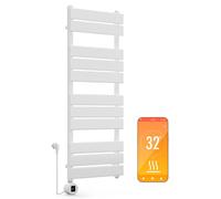Blumfeldt Radiateur Eau Chaude Design, Radiateur Vertical Eau Chaude pour Chauffage Maison, Faible Conso d'Energie, Silencieux, Chauffage Mural 800W pour Salle de Bains, Seche Serviette Eau Chaude
