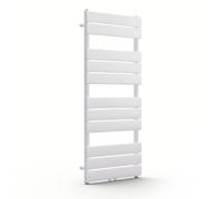 Blumfeldt Radiateur eau chaude Fairmont 50×107 Vertical 509 W Faible conso Sèche-serviettes Blanc