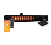 Blumfeldt radiateur Infrarouge 2000 W – Montage mural & plafond, extérieur IP65 étanche, 9 niveaux de chaleur, WiFi intelligent, tubes en or, pour balcon & terrasse