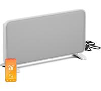 Blumfeldt radiateur infrarouge 2000 W - mural/sur pied, graphène, appli &tactile, thermostat, IP24, protection surchauffe/renversement, pour pièces jusqu'à 20 m², blanc