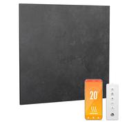 Blumfeldt radiateur infrarouge mural 350 W – IP44, WiFi & télécommande, thermostat intégré, détection de fenêtre ouverte, radiateur infrarouge de salle de bain, efficacité énergétique 99%, métal, 0-37