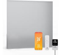 Blumfeldt radiateur infrarouge mural 360 W – IP44, thermostat externe, contrôle par appli & télécommande, aluminium, verrouillage parental, pour salle de bain, 6-10 m²