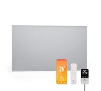 Blumfeldt radiateur infrarouge mural 600 W – thermostat externe, IP44, télécommande & appli, efficacité énergétique 95%, pour salle de bain, aluminium, verrouillage parental, 10-15 m²