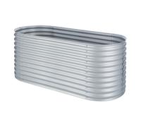 Blumfeldt Rondabox 200x100x80 cm Carré potager Argent