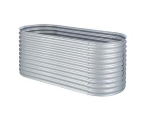 Blumfeldt Rondabox 200x100x80 cm Carré potager Argent